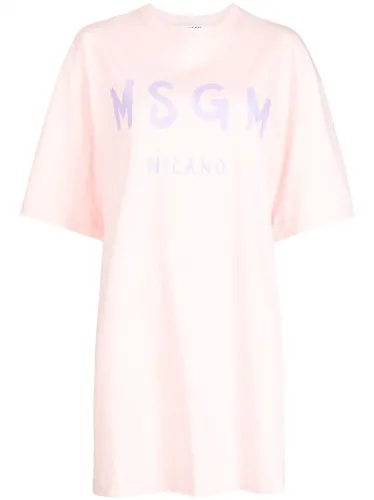 logo-print T-shirt dress 