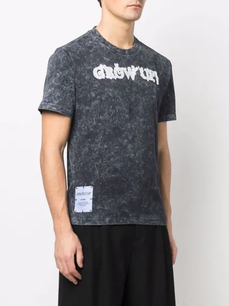 Grow Up distressed-effect T-shirt