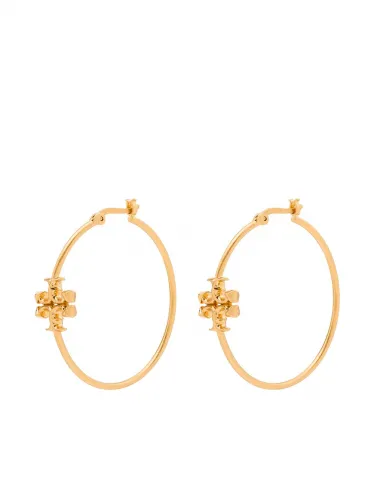 Kira Double-T hoop earrings