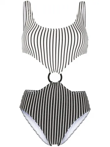 The Bailey cut-out stripe swimsuit