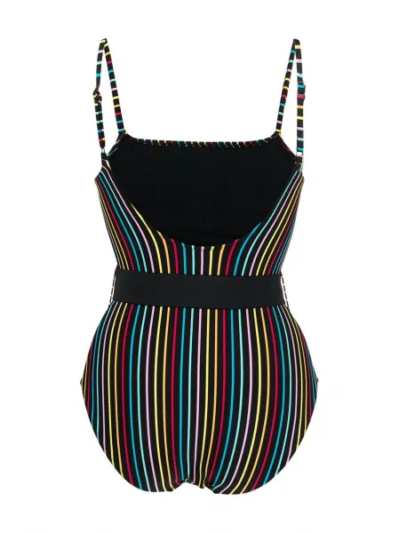 The Nina stripe-print swimsuit