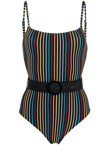 The Nina Stripe-print Swimsuit