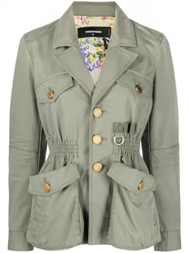 button-up fitted jacket