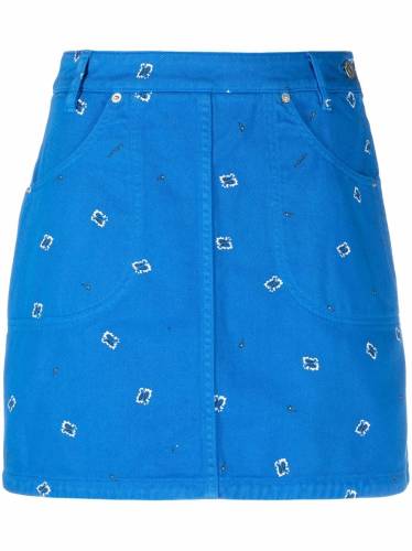 paisley-print skirt