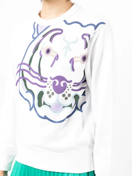 tiger-print sweatshirt