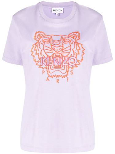 embroidered-tiger T-shirt