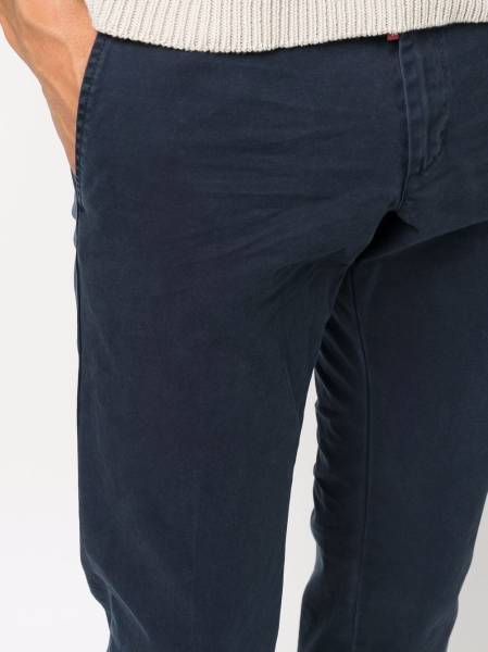 Ribbed Cotton Straight Trousers
