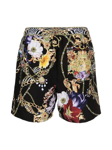 A Night In The 90s mix-print swim shorts