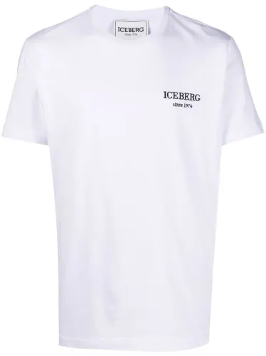 embroidered-logo T-shirt