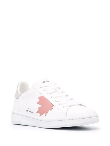 Boxer leaf-patch sneakers