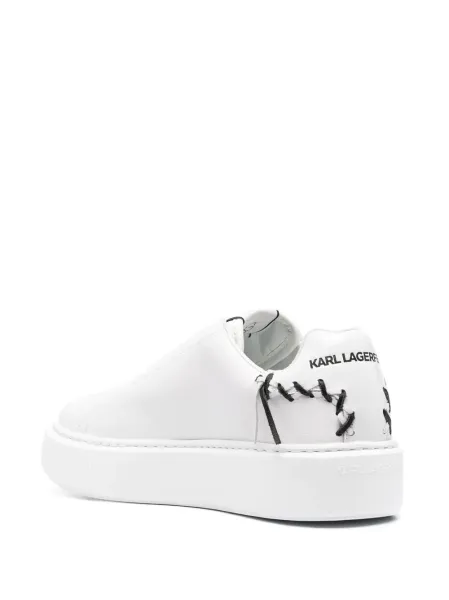 Embroidered Signature Slip-on Sneakers