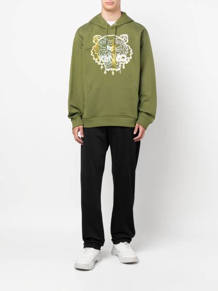 tiger-motif hoodie