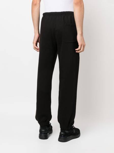 logo-patch cotton track pants