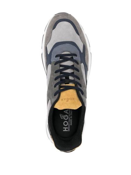 suede panelled sneakers
