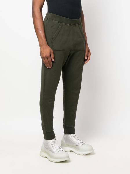 tapered cotton track trousers
