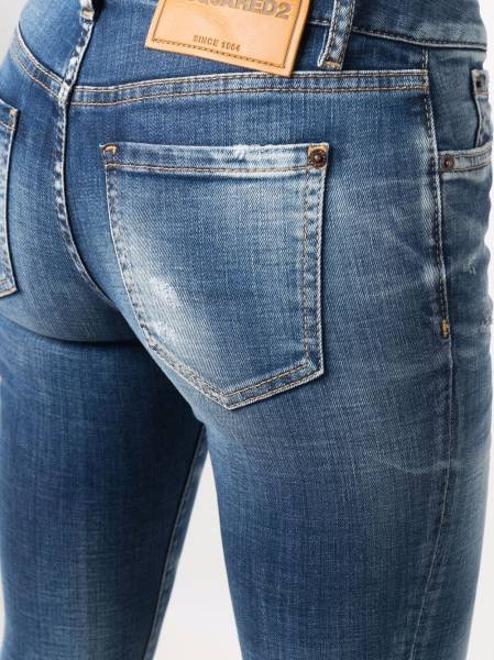 low-rise flared jeans