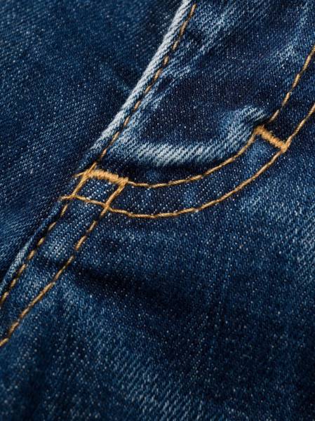 low-rise flared jeans