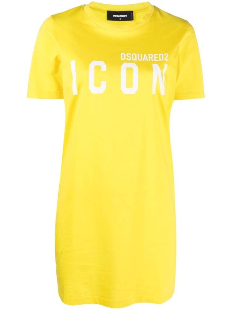 logo-print T-shirt dress