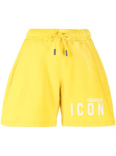 logo-print track shorts