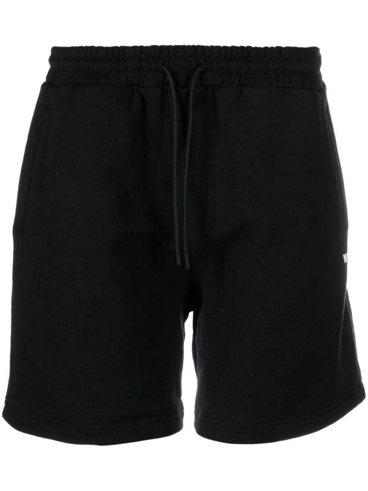 logo-print cotton track shorts