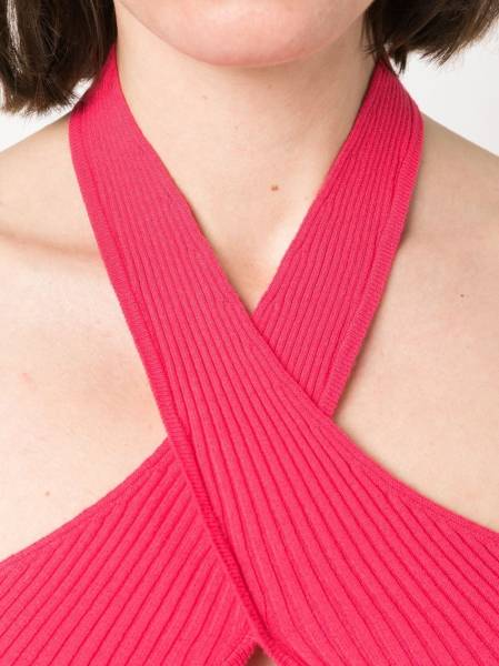 ribbed-knit crop top