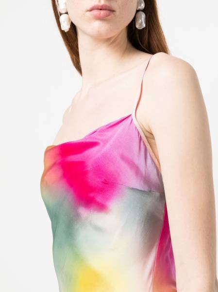 watercolour maxi camisole dress