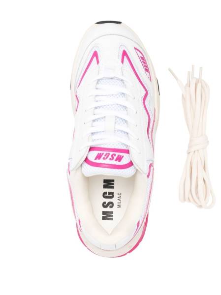 panelled low-top sneakers