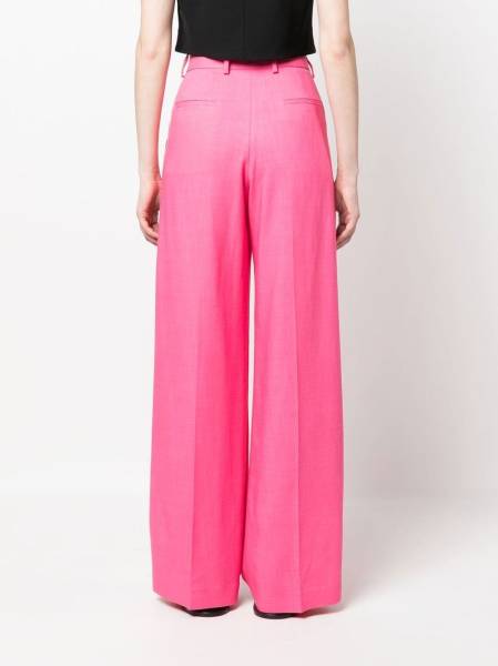 high-waist wide-leg trousers