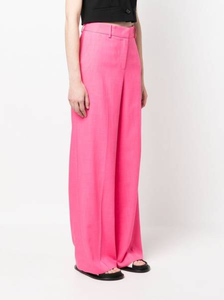 high-waist wide-leg trousers