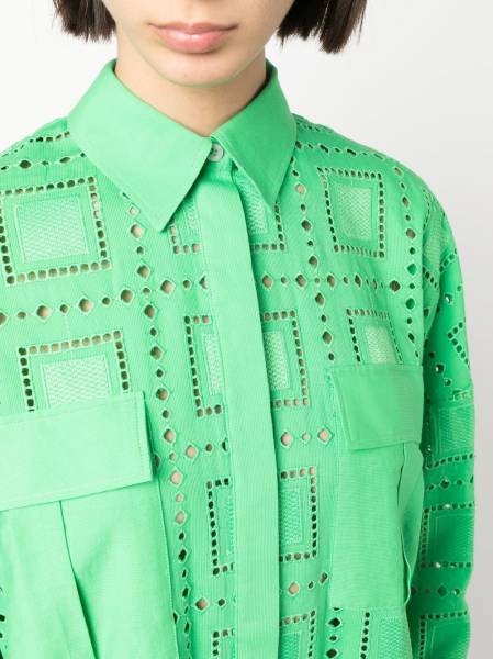 cut out-detail shirt dress