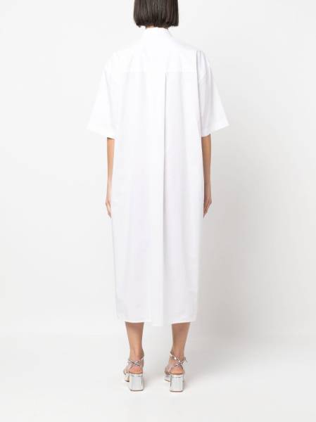 ruched shirt dress