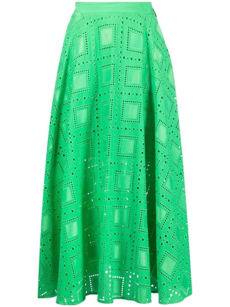 cut out-detail maxi skirt