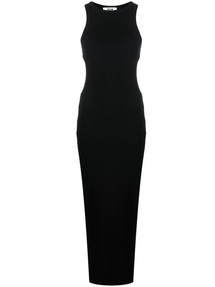 cut-out detail fitted dress