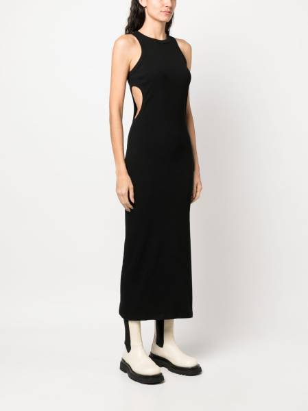 cut-out detail fitted dress
