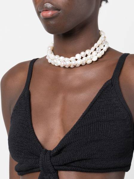 Nora pearl-embellished choker necklace