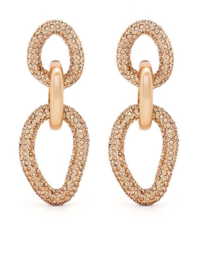 Reyes interlocking-hoop earrings