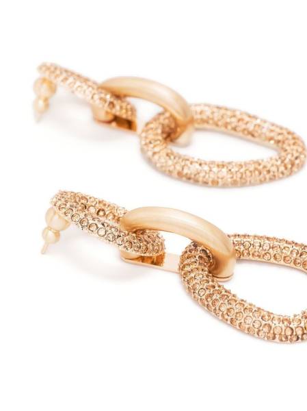 Reyes interlocking-hoop earrings