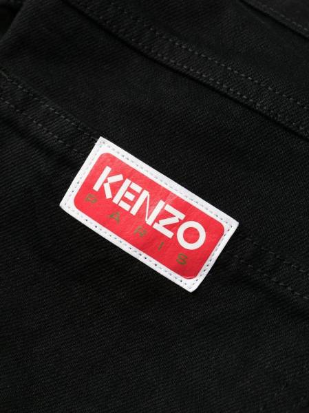 logo-patch denim jeans