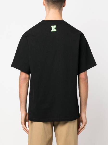 pixel logo-embroidered T-shirt