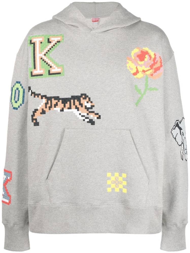 Kenzo Pixel oversized hoodie
