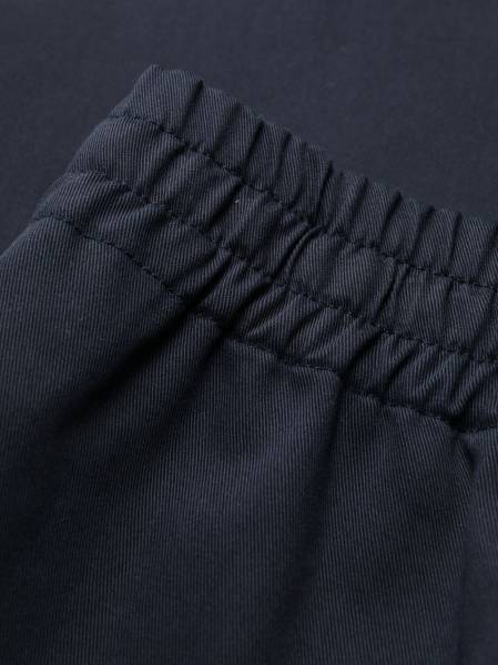 logo-patch wide-leg trousers