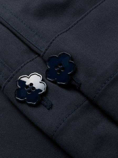 logo-patch wide-leg trousers