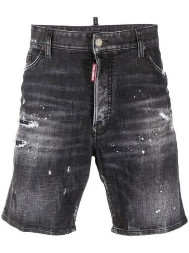 distressed denim shorts