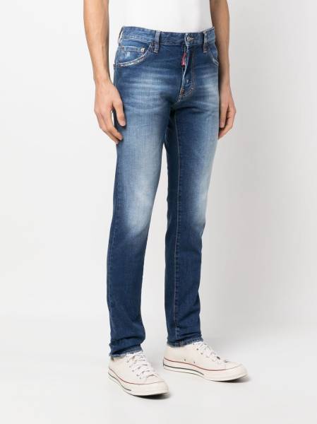 slim-cut five-pocket jeans