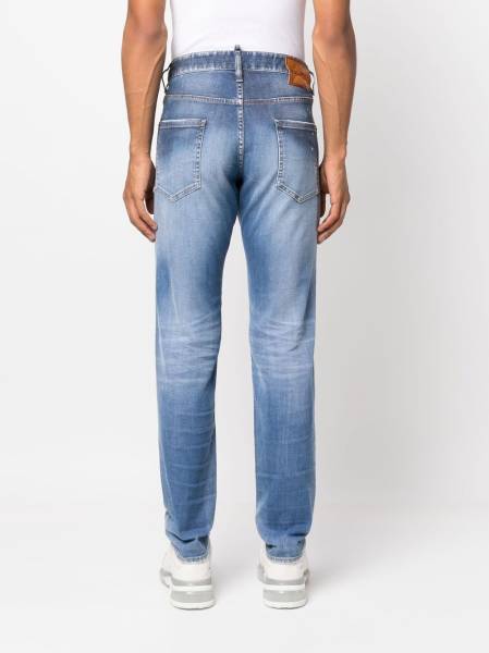 paint splatter-print jeans