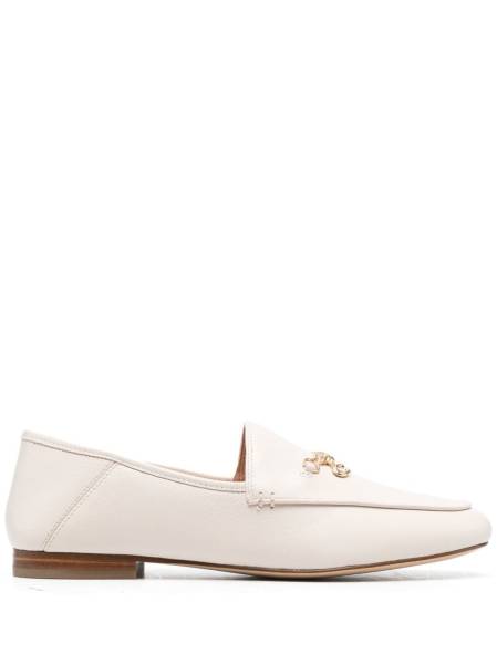 Hannah chain-strap leather loafers