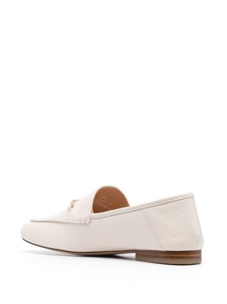 Hannah chain-strap leather loafers