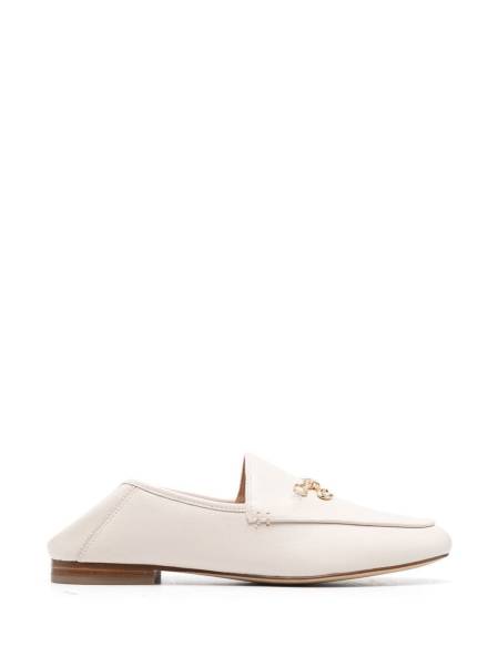 Hannah chain-strap leather loafers