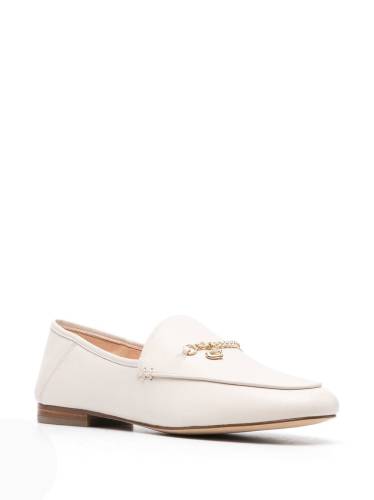 Hannah chain-strap leather loafers