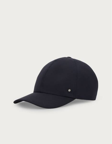 Baseball cap in blue nylon